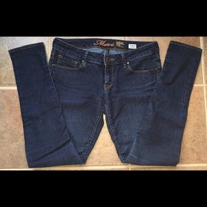 Mavi low-rise super skinny dark jeans